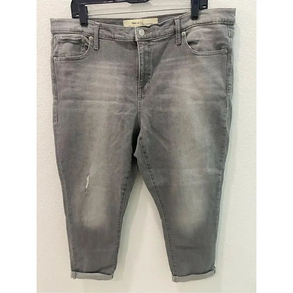 Gap Best Girlfriend Size 33 Gray Jeans